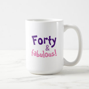 女性のための40歳の誕生日プレゼントCoffee Mag コーヒーマグカップ