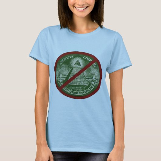 女性のためのANTI-ILLUMINATIのTシャツ Tシャツ (正面)