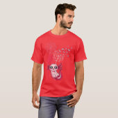 女性のためのAolotl Aolotl 可愛いタンポポ レトロ Tシャツ (正面フル)