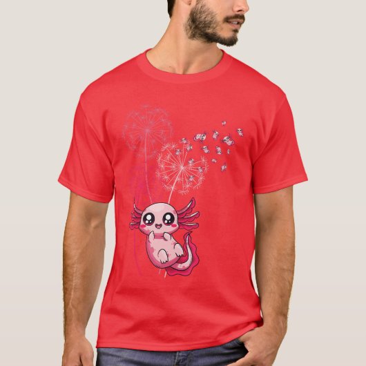 女性のためのAolotl Aolotl 可愛いタンポポ レトロ Tシャツ (正面)