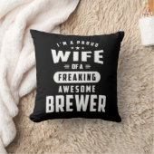 女性のためのBrewer役職タイトルTeeギフト クッション (ブランケット)