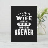 女性のためのBrewer役職タイトルTeeギフト サンキューカード (スタンド正面)