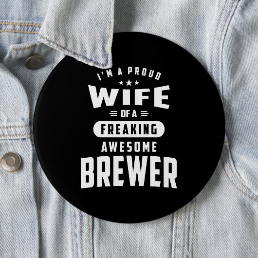 女性のためのBrewer役職タイトルTeeギフト 缶バッジ (インサイチュ)