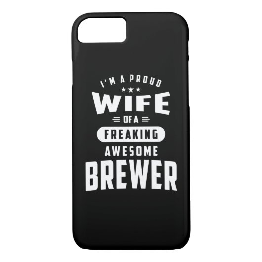 女性のためのBrewer役職タイトルTeeギフト Case-Mate iPhoneケース (裏面)