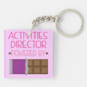 女性のためのChocolate Gift活動ディレクター キーホルダー (裏面)
