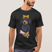 女性のためのDachshundギフトDixie Dachshunds Sa Tシャツ (正面)