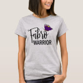 女性のためのFibro戦士のワイシャツ Tシャツ (正面)
