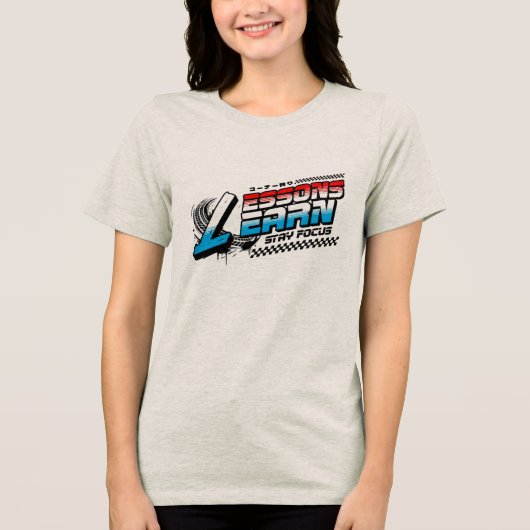 女性のためのFOCUS LESSONS LEARN Tシャツ (正面)