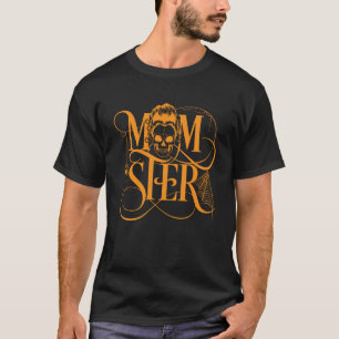 女性のためのmomsterハロウィーンmessyパンスカルママ tシャツ