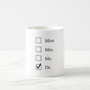 女性のためのPhDのギフト コーヒーマグカップ
