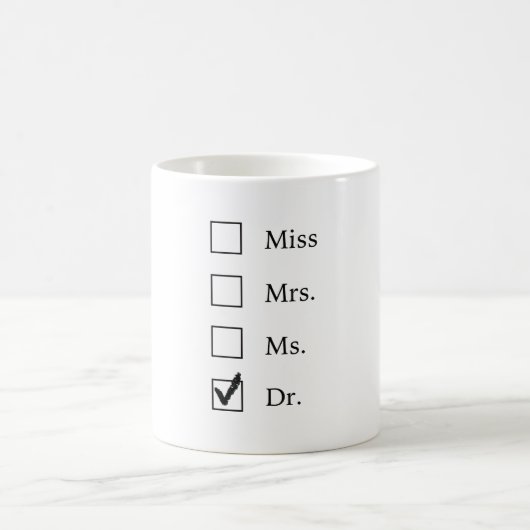 女性のためのPhDのギフト コーヒーマグカップ (中央)