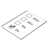 女性のためのPhDのギフト ノートブック (左側)