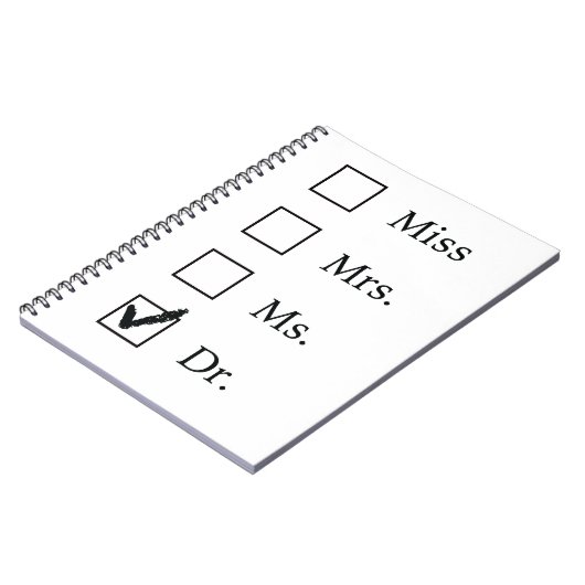 女性のためのPhDのギフト ノートブック (左側)