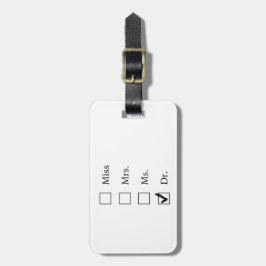 女性のためのPhDのギフト ラゲッジタグ