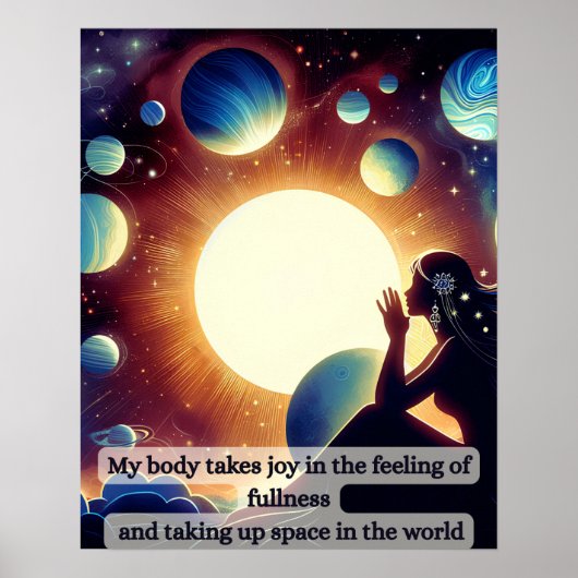 女性のめい想体陽性 ポスター (正面)