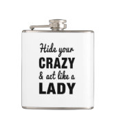 女性のようなあなたの熱狂するそして行為を隠して下さい フラスク (正面)