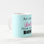 女性のようなThink Like行為ボス コーヒーマグカップ (正面左)