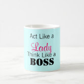 女性のようなThink Like行為ボス コーヒーマグカップ (中央)