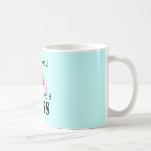 女性のようなThink Like行為ボス コーヒーマグカップ (右)