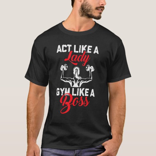 女性のように働くボス Tシャツ (正面)