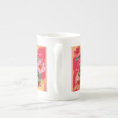 女性のように罵倒のための謝罪無し ボーンチャイナマグカップ (裏面)