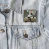 女性のアイロンをかけること 缶バッジ (インサイチュ)