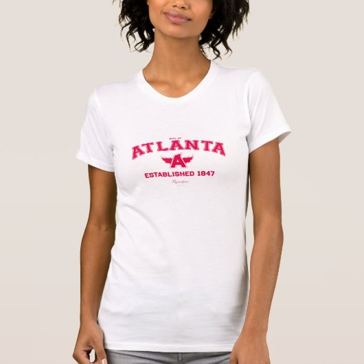 女性のアトランタのTシャツ Tシャツ (正面)