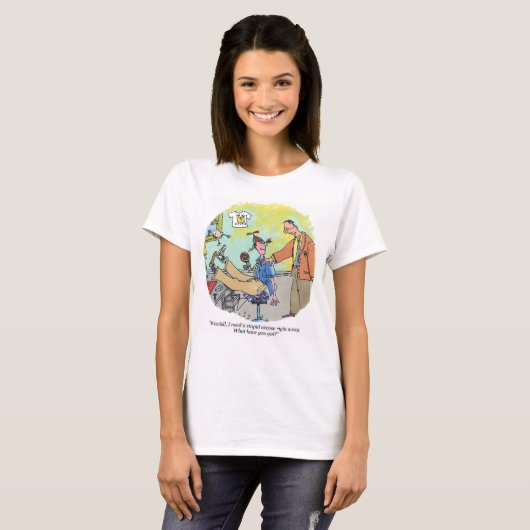 女性のアニメのシャツ Tシャツ (正面フル)