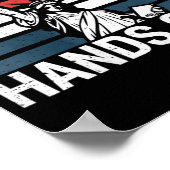 女性のアンチマガ抵抗性自由の手の像 ポスター (角)