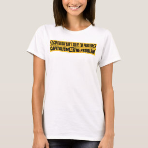 女性のアンチ資本主義のTシャツ Tシャツ