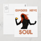 女性のイチョウに魂がある ポストカード (正面/裏面)