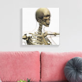 女性のイラストレーションの医学的スカルと キャンバスプリント (インサイチュ (リビング))