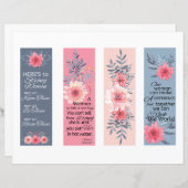 女性のインスパイアしおり引用文 (正面/裏面)