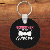 女性のウェディングパーティー グルームズメンパーティー  花嫁の母親の キーホルダー (正面)