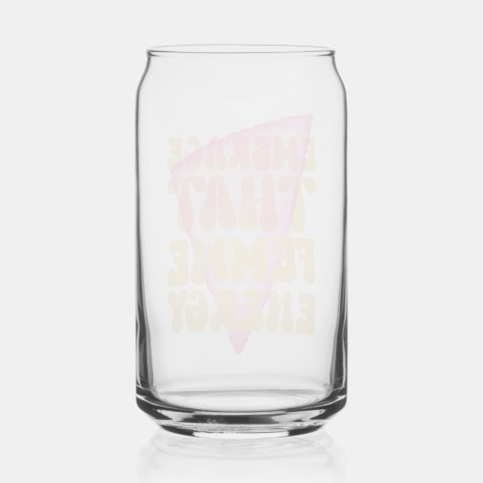 女性のエネルギーがガラスになるものを受け入れる ガラス缶 (裏面)