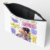 女性のエンパワーメインスパイアント前向き確認 アクセサリーポーチ (見開き)