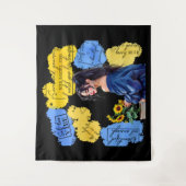 女性のエンパワーメインスパイアント前向き確認 タペストリー (正面)