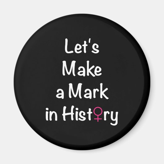 女性のエンパワーメント引用文 – フェミニストリーダー マグネット (正面)