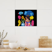 女性のエンパワーメント肯定感前向き動 ポスター (キッチン)