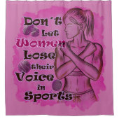 女性のエンパワーメント。女話は自ら シャワーカーテン (正面)