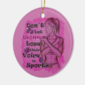 女性のエンパワーメント。女話は自ら セラミックオーナメント (左)