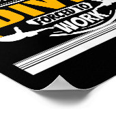 女性のオネイトダイバー生活ユーモアキャリアバランスジョーク ポスター (角)