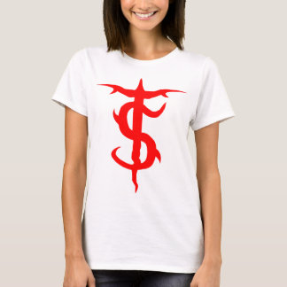 女性のオーガニックで白いティー Tシャツ