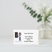 女性のカイロプラクターの名刺 名刺 (スタンド正面)