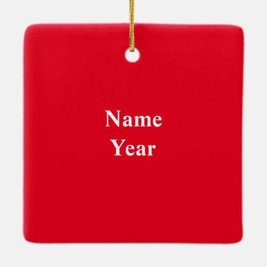 女性のカイロプラクターまたはマッサージのクリスマスオーナメント セラミックオーナメント (裏面)