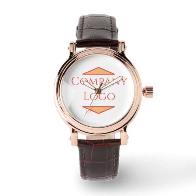 女性のカスタムLUXURY COMPANY WATCH with Logo 腕時計 (正面)