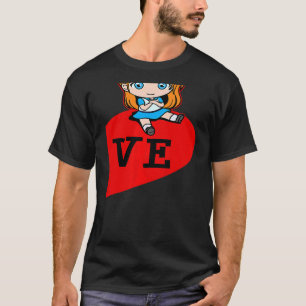 女性のカッコいい声明バレンタインデーPartnerlook Tシャツ