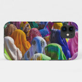 女性のカラフル·サリスが集まる Case-Mate iPhoneケース (裏面(横))