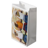 女性のカーボーイおもしろい スモールペーパーバッグ (裏面アングル)