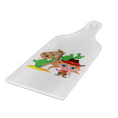 女性のカーボーイおよび馬 カッティングボード (角)